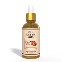 Kiss My Nuts Peachy Keen | Premium Moisturising Oil for Men. Get Smoother, Softer, Sweeter Skin & Prevent Chaffing. Non-Greasy Flavoured Formula for Ultimate Comfort [50ml]