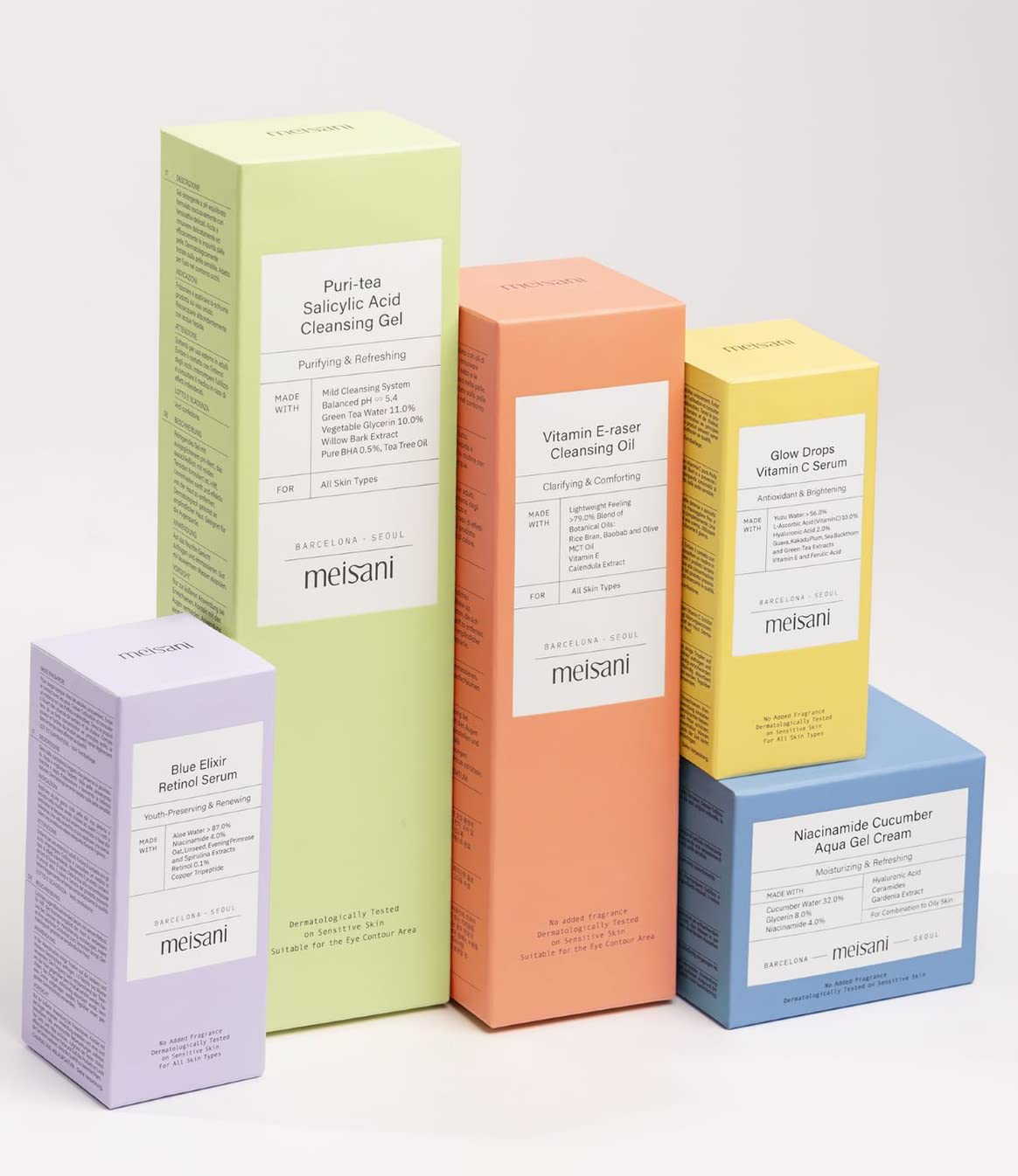 Meisani Blue Retinol Elixir Facial Serum w Aloe, Niacinamide