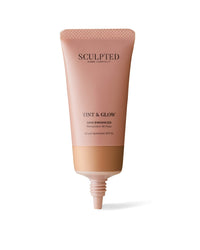 SCULPTED by Aimee Connolly Tint & Glow Hydrating Moisturising Skin Enhancer from Sculpted by Aimee (Deep Tan 8.0) – 45ml Cruelty-Free Moisturising & Tinted Skin Booster with SPF 30 and Blue Light Protection