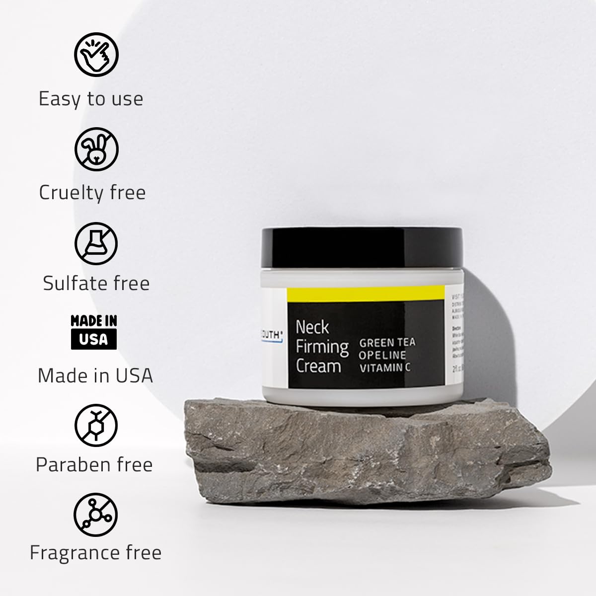 YEOUTH Neck Cream with Vitamin C, Moisturizing Neck Firming Cream for Women and Men, Targeting Decolletage and Double Chin, Cleavage and Chest 120ml