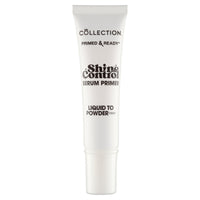 Collection Cosmetics Primed and Ready Shine Control Serum Primer, Mattifying Facial Primer, Transparent, 20ml