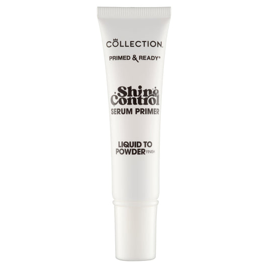 Collection Cosmetics Primed and Ready Shine Control Serum Primer, Mattifying Facial Primer, Transparent, 20ml