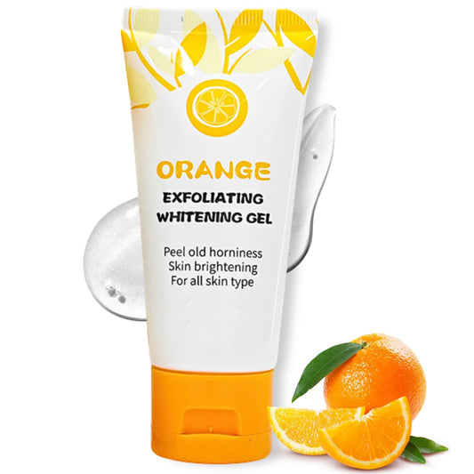 Trendyfave Orange Face Exfoliator, Vitamin C Face Scrub, Mild Exfoliating Face Wash, Orange Exfoliating Gel For Brightening Skin, Exfoliating Scrub Remove Dead Skin For Smooth & Radiant - Face & Body &Knee