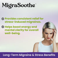 MIGRASOOTHE MigraSoothe L-Tryptophan Complex Booster Series VIII – Anti-Stress Formula for Migraine Calm and Relaxation – 120 Vegan Capsules (120)