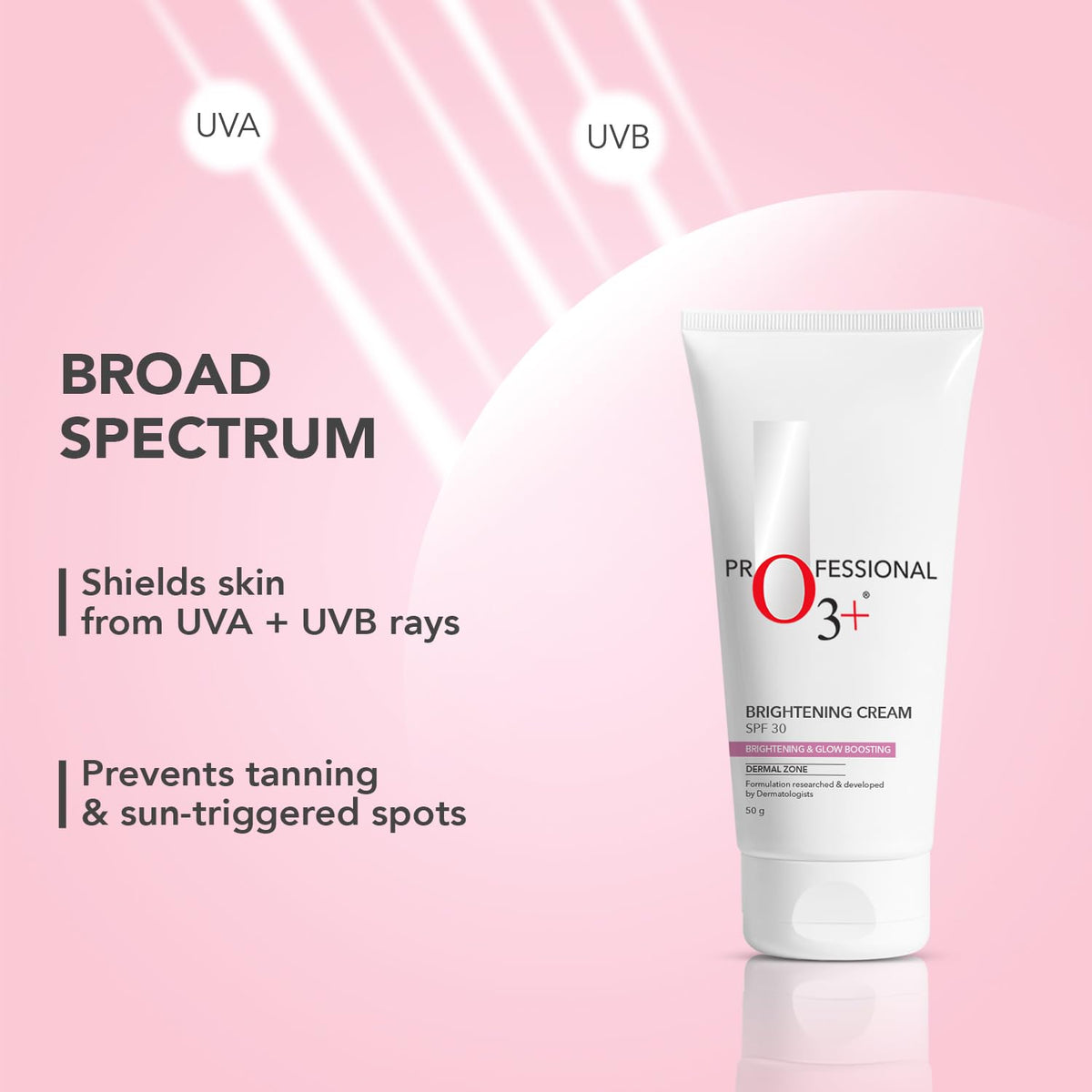 O3+ Whitening Cream SPF 30 | Brightening & Whitening, 50g (Tube) O3-0255