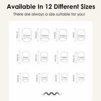 DMQ French False Nails Short, 24Pcs White French Fake Nails, Square Press on Nails Pattern, Glitter French Nail Tips with Nail Glue, Squoval Stick on Nails for Women Girls Nails Art (Glitter)