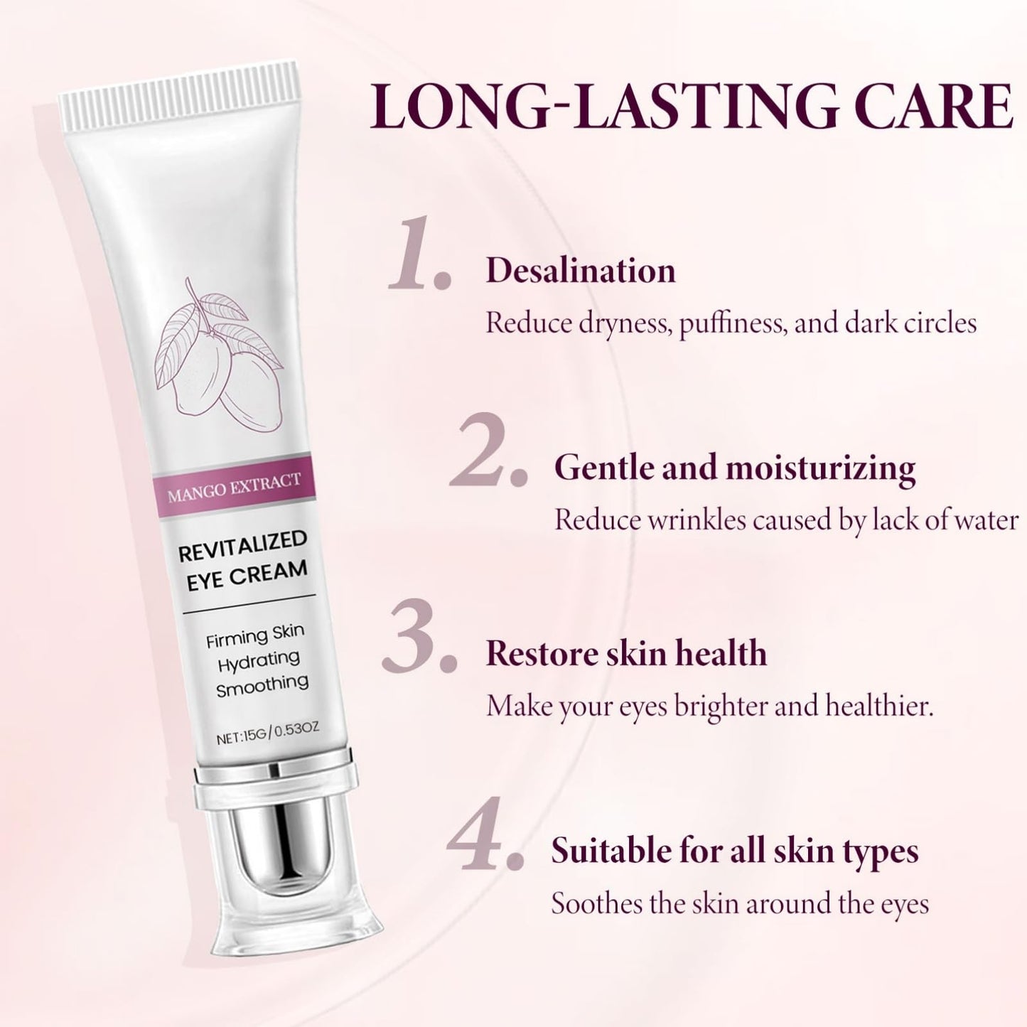 SingHao Eyelift Serum Mango Revitalize Eye Cream,Mango Activating and Firming Eye Cream,E/ye Cream for Dark Circles and Puffy Ey/es,Ey/e Cre/am Anti Aging,Vitamin C E/ye Cre/am,E/ye Bags Remover,Ey/e Gel