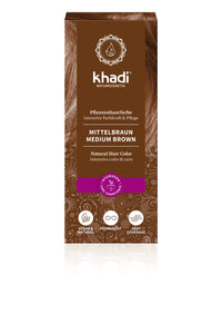 Khadi Natural Products Khadi Plant Hair Dye Medium Brown 100 g
