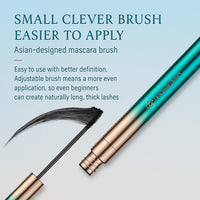 Generic Waterproof Precision Mascara with Ultra-Fine 2.5mm Brush – Smudge-Proof & Flake-Free – Lightweight Formula for Beginners & Makeup Artists Defines, Lengthens Separates Lashes Naturally