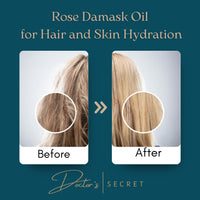 Doctor's Hair Secret Doctor's Secret Squalane, Rose, Joboba Multipurpose Oil Hair, Face, Body - Leave-In Hair Oil Ends Conditioning Shine Facial Oil Vegan 100% Natural Nourishing Hydrating Glow Glass Skin & Hair