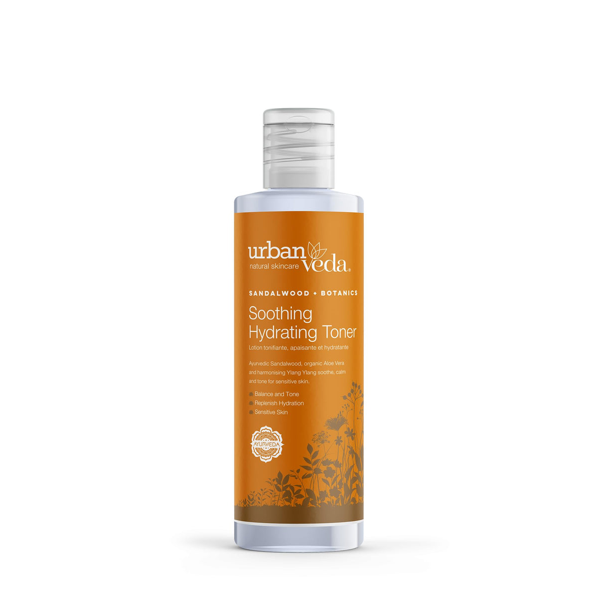 Urban Veda Soothing Hydrating Face Toner | Soothing and Calming| for Dry, Mature, Sensitive & Inflamed Skin | Contains Sandalwood, Organic Aloe Vera & Rose Water |Daily Simple Toner for face |150 ML