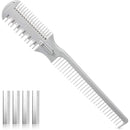 MFCGHXR HAIRDRESSING THINNING RAZOR HAIR CUTTING STYLING TOOL HAIR SHAPER THINNING LAYER HAIR CUTTING RAZOR COMB Hair Razor Comb Hair Cutter Comb