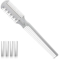MFCGHXR HAIRDRESSING THINNING RAZOR HAIR CUTTING STYLING TOOL HAIR SHAPER THINNING LAYER HAIR CUTTING RAZOR COMB Hair Razor Comb Hair Cutter Comb