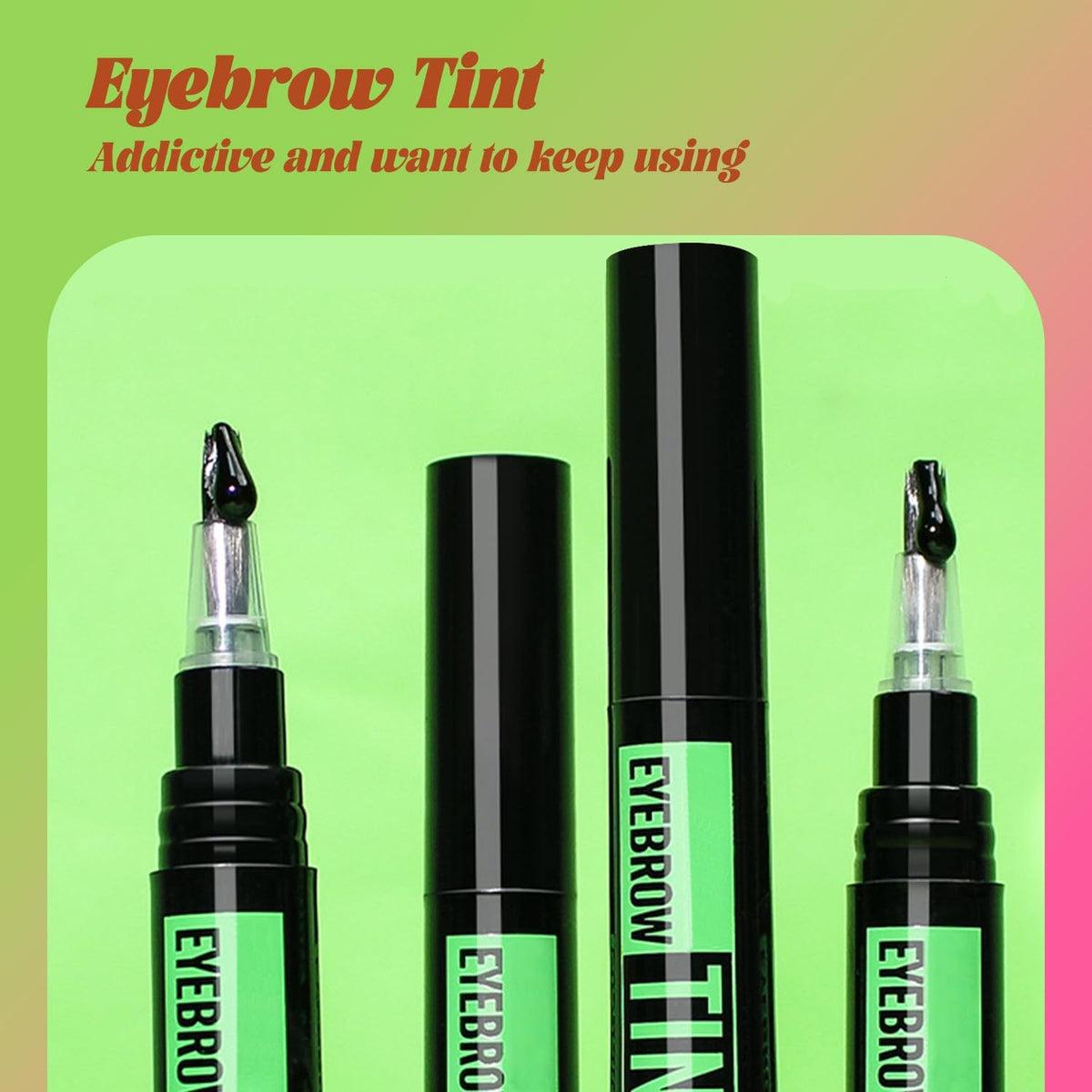 Generic Eyebrow Tint Kit For Long-Lasting Colour Enhancement In Professional Or Daily Makeup Routines - Includes Black Applicator Tubes, Clear Stencils & Spoolie Brush For Defining, Darkening Or Filling