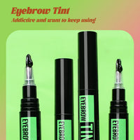 Generic Eyebrow Tint Kit For Long-Lasting Colour Enhancement In Professional Or Daily Makeup Routines - Includes Black Applicator Tubes, Clear Stencils & Spoolie Brush For Defining, Darkening Or Filling