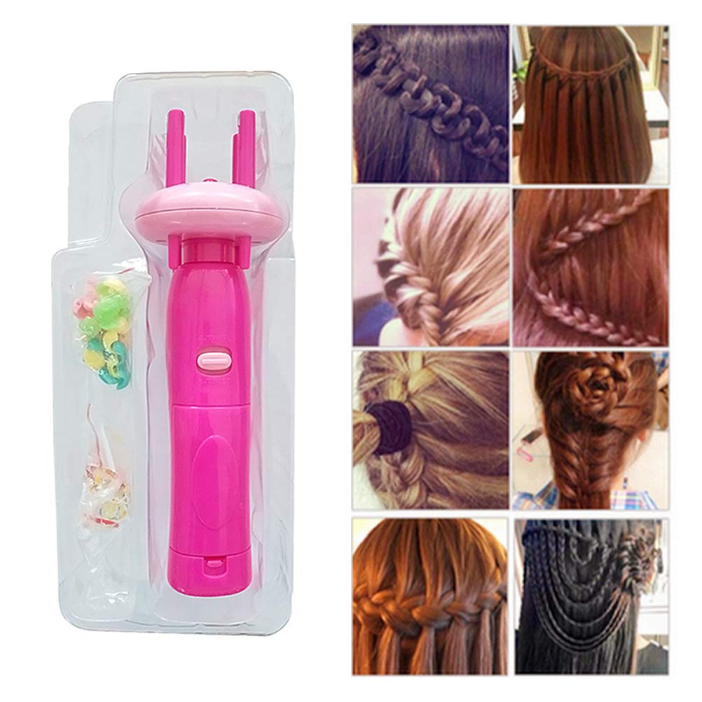 KENANLAN Automatic Hair Braiding Tool, Hair Styling Tools, Hair Braider,Electric Hemp Flowers Hair Braide,Hair Braiding Tool Machine for DIY Hair