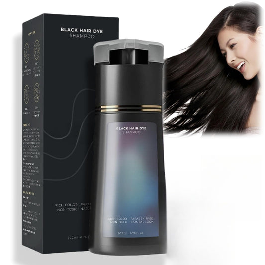 Polar Hair Dye Shampoo,Hair Care Instant Dye Shampoo,3 in 1 S/hampoo for Color Treated Ha/ir,Ha/ir Dy/e Shamp/oo Women,H/air Colour Sh/ampoo,Natural H/air D/ye Sh/ampoo,Colouring Sham/poo,Black