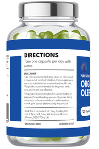 Pure: Vitality Organic Pure Moringa Leaf - 120 Vegan Capsules - High Strength Moringa Oleifera - 500mg per Capsule - GMP HACCP UK Certified - 4 Month Supply