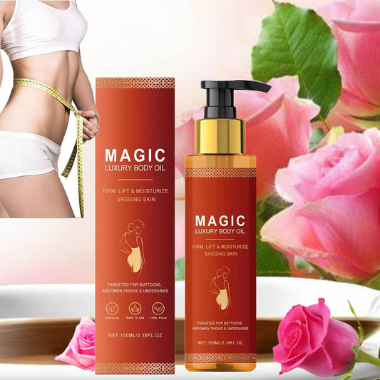 jinyue 100ml Magic Luxury Body Oil，Magic Body Oil, Magic Body Firming Oil,Moisturizing Shimmer Oil for Women,Bio Skincare with Natural Oils, Tightening & Smoothing Essence for Silky Soft Skin
