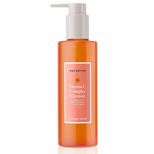 Naturium Vitamin C Complex Cleanser | Gently Exfoliates & Removes Makeup, Gentle Face Wash, For Radiant Skin | 210 ml