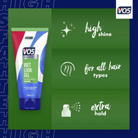 2 X VO5 Wet Look Styling Gel 200ml