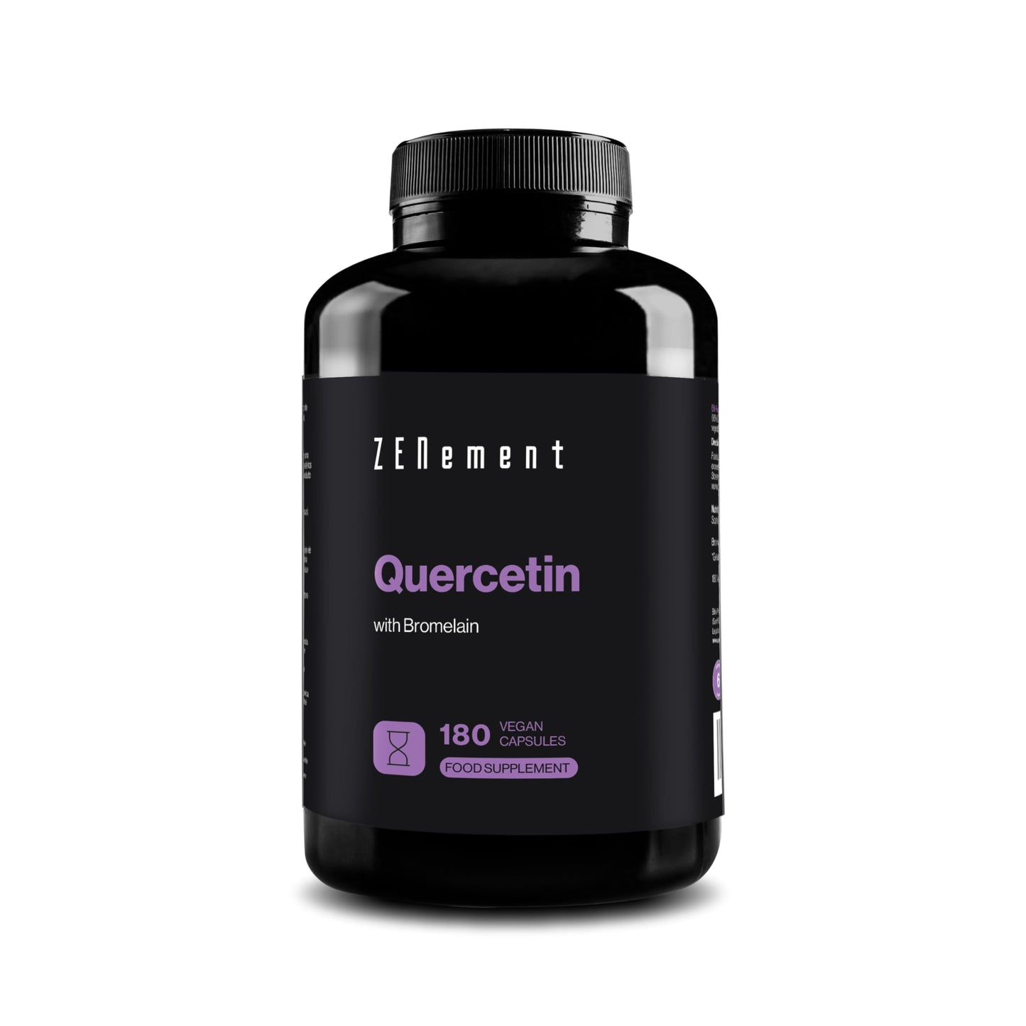 Quercetin, with Bromelain, 180 Vegan Capsules | Anti-ageing, Healthy Ageing, Antioxidant | 100% Natural Ingredients, Vegan, Additives Free | Zenement