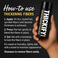 THICKIFY Hair Fibres for Thinning Undetectable & Natural - 28g Bottle - Completely Conceals Loss Instantly - Thickener Topper Fine Women Men (Light Blonde), Number Of Items: 1