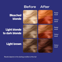 Schwarzkopf LIVE Ultra Brights Vibrant Orange Semi-Permanent Hair Dye 085, Orange Hair Dye for Bright or Pastel Orange Hair Colour, Vibrant Colour Lasts up to 15 Washes
