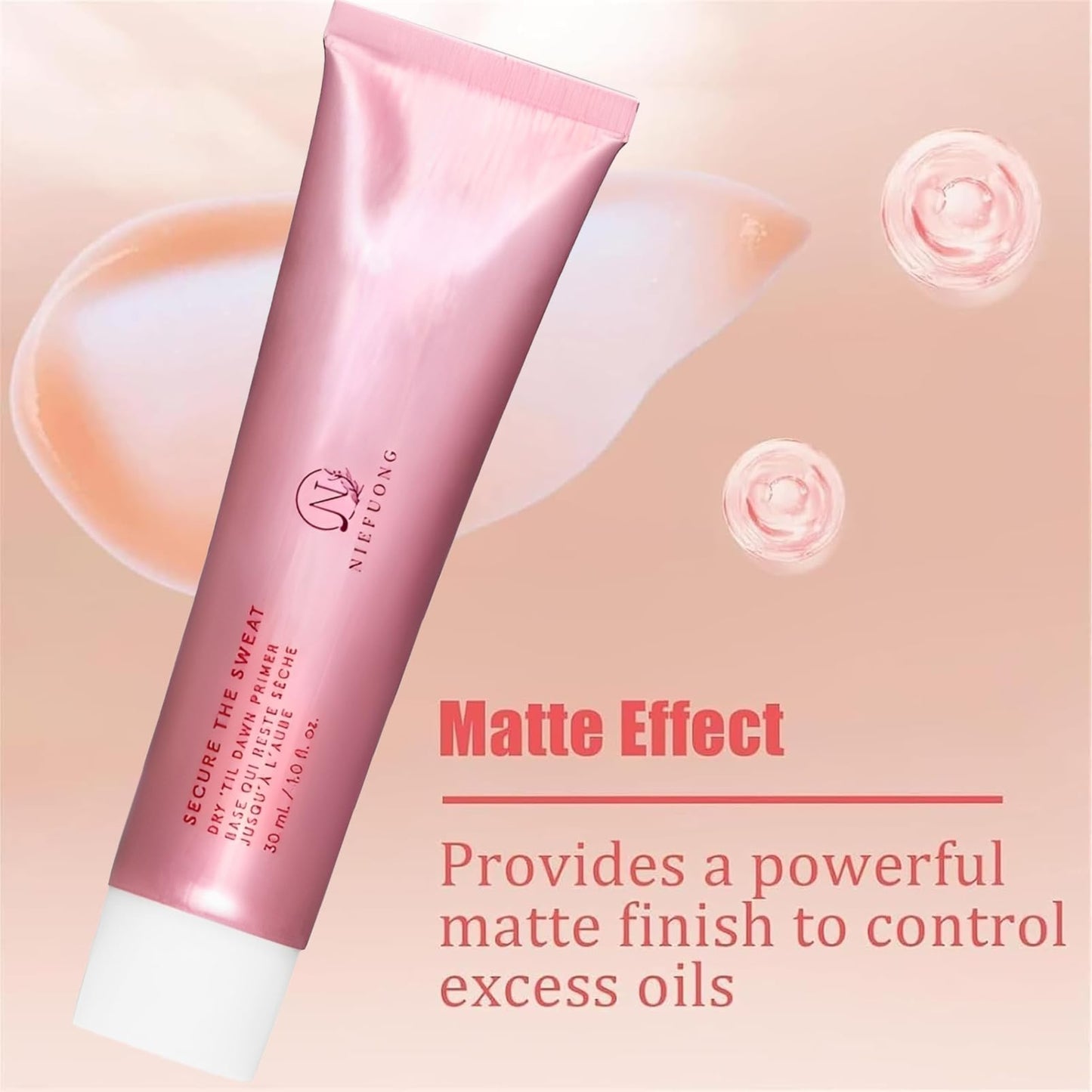 SHEBEEDO Primer Makeup, Secure The Sweat Waterproof Mattifying Primer, Oil Sucker Primer Makeup, Full Coverage Foundation Base Long Lasting Primer, Natural Firming Matte Primer Makeup