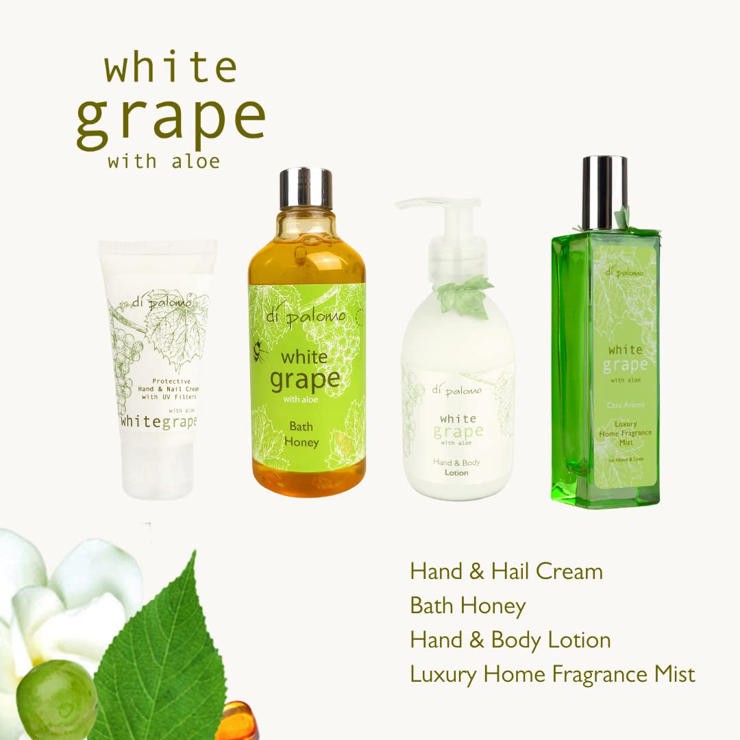 Di Palomo White Grape & Aloe Body Butter 200ml. Body Moisturiser & Body Lotion. Shea Butter Body Butter with Skin Care. Body Butter for Women & Body Moisturiser for Women. Vegan Gifts.
