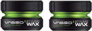 Vasso Matte Head Hair styling Wax Mattelook 2 PCS OFFER, GREEN, 300 millilitre, 150