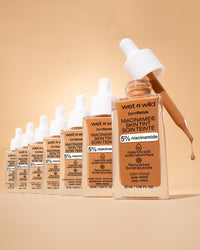 Wet n Wild Bare Focus Niacinamide Skin Tint, Hydrating Tinted Serum with Hyaluronic Acid, Lightweight Sheer-to-Medium Glow, Oil-Free Makeup, Medium Sand