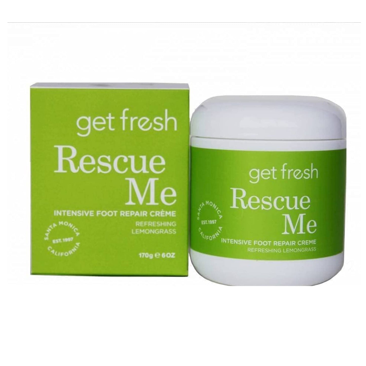 vanity uk Get Fresh- Rescue Me Lemongrass Intensive Foot Repair Cream Treats and Heals Dry Feet, Hard Skin Corns, Cracked Heels And Moisturize Feet