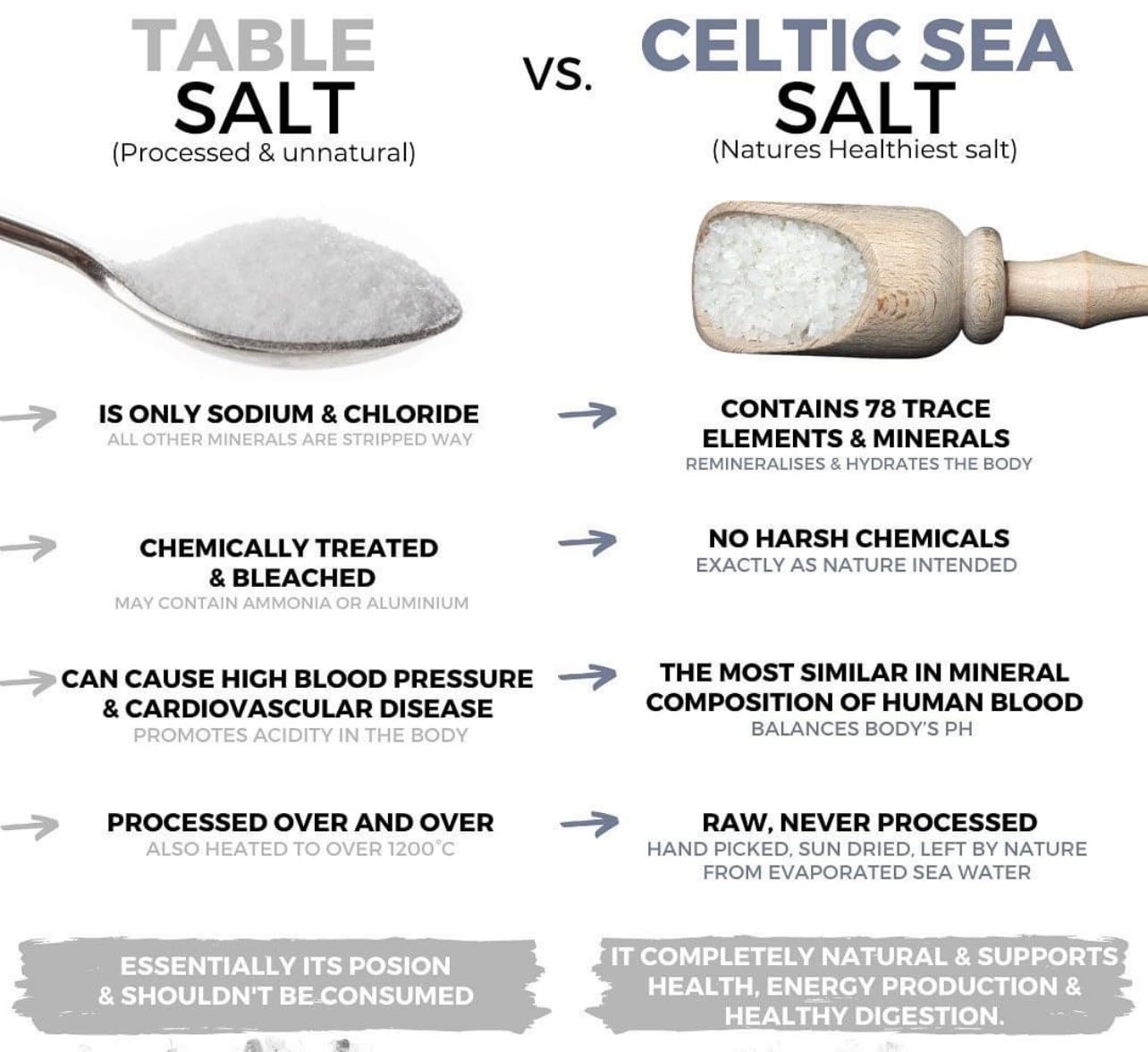 Celtic Sea Salt - Contains 82 Essential Minerals - 1/2 1lb - Organic - Hydrates Skin - Lowers High Blood Pressure - PREMIUM SALT