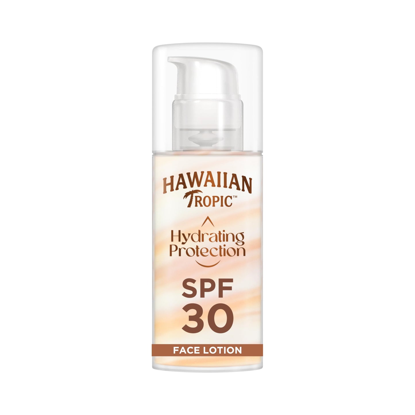 HAWAIIAN Tropic Hawaiian Tropic Hydrating Protection Face Sunscreen SPF 30 UVA plus UVB Protection, 50 ml, 12-Hour Moisturisation, Make Up Compatible, Water Resistant, Vegan