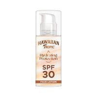 HAWAIIAN Tropic Hawaiian Tropic Hydrating Protection Face Sunscreen SPF 30 UVA plus UVB Protection, 50 ml, 12-Hour Moisturisation, Make Up Compatible, Water Resistant, Vegan