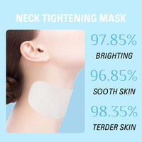Firming Rejuvenating Neck Mask, Neck Mask For Tightening And Firming, Neck Tightening Mask With Hyaluronic Acid, Sheet Neck Masks For Wrinkles, Moisturizing Mask For Neck Line Romoval, 6PCS