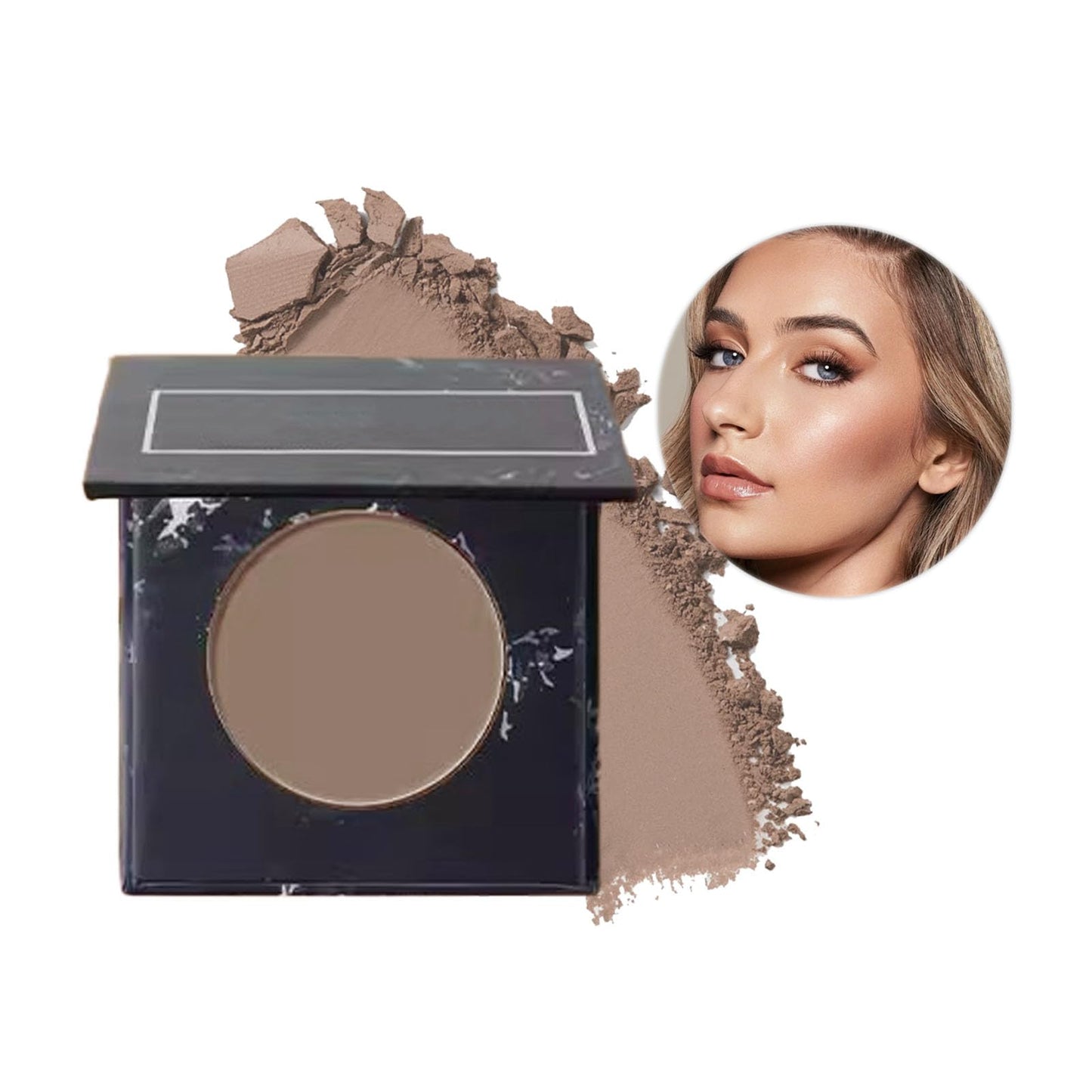 LYNTYAOU Contour Palette Bronzer Powder, Natural Look Make up, Multi-Use Face Shadow Matte 3D Make-up, Long-Lasting Sweat-Resistant, Silky Smooth Contour Makeup for Women & Girls
