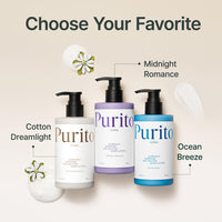 PURITO Luminous Moisture Shea Butter Body Lotion Cotton Dreamlight, Shea Butter, Gentle on Skin, Moisturizing, Dry Skin, Pump Bottle, K-Beauty, 300ml / 10.14 fl. oz.