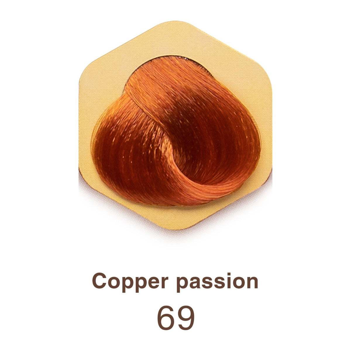 Color time COLOR TIME | Permanent Gel Hair Dye Passionate Copper Color 69 | Enriched with Royal Jelly and Vitamin C | Permanent Hair Color | Covers Gray Hair | 100 ML