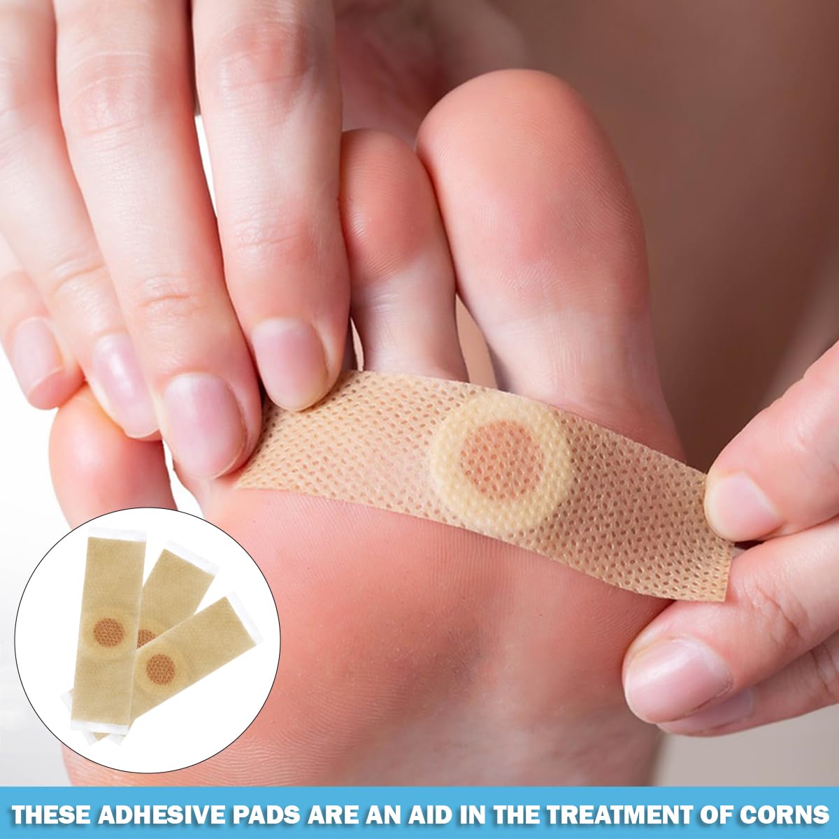 FERCAISH 24 Pieces Wart Remover Corn Plaster Plantar Warts Removal Corn Removal Pads Pressure Protection Plaster Wart Plaster for Feet