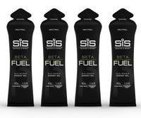 E-TAIL 24/7 SIS Beta Fuel Energy Gels for Cycling Running Triathlon - Dual-Source Carbohydrate Blend - 40 g of Carbs - Gluten-Free - Informed Sport Certified - 4 Pack (4 Pack, Unflavoured)