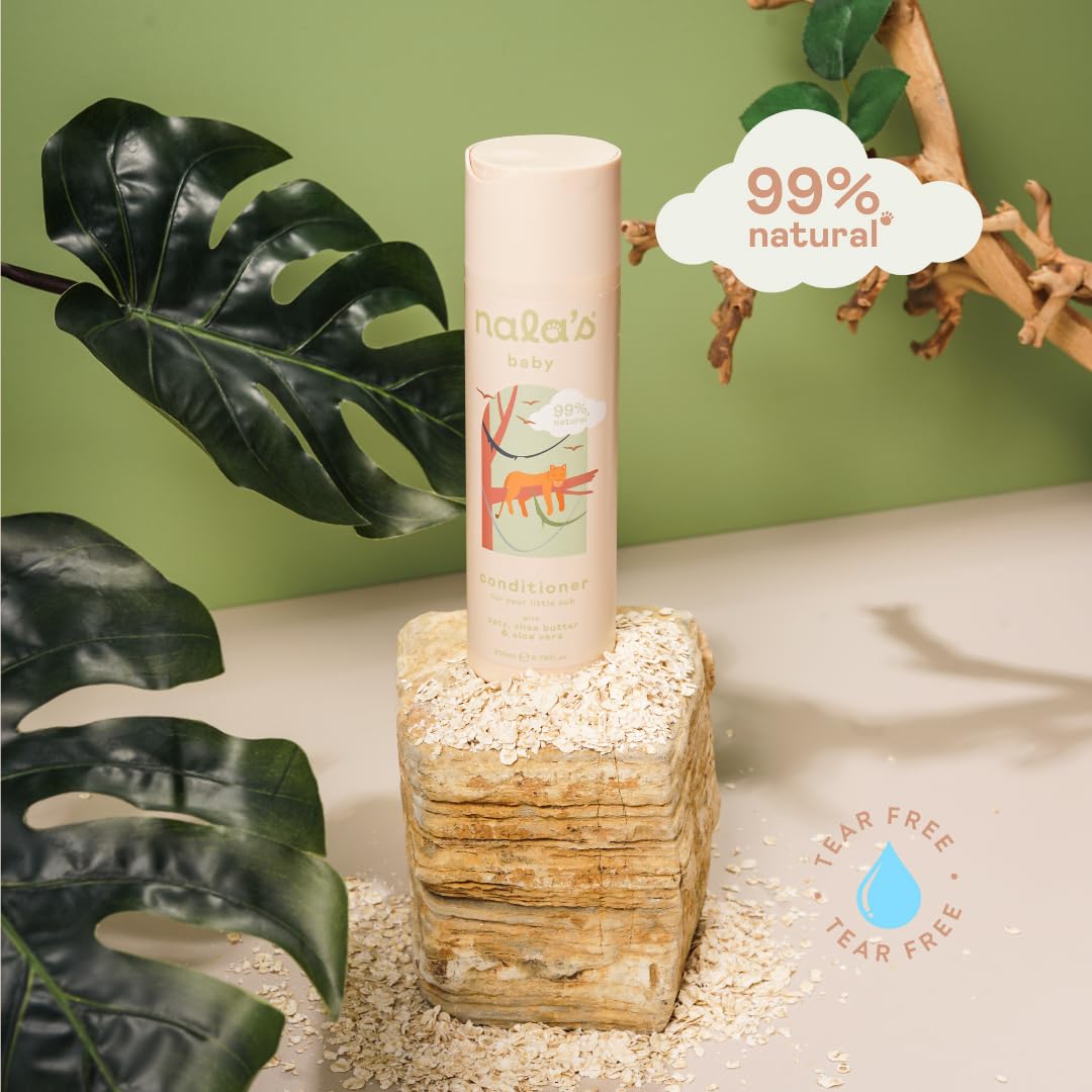 Nala's Baby Conditioner | Award-Winning | 99% Natural | Dermatologically-Tested and Paediatrician-Approved | Nourishing Blend of Castor Oil and Aloe | Vegan | 200ml