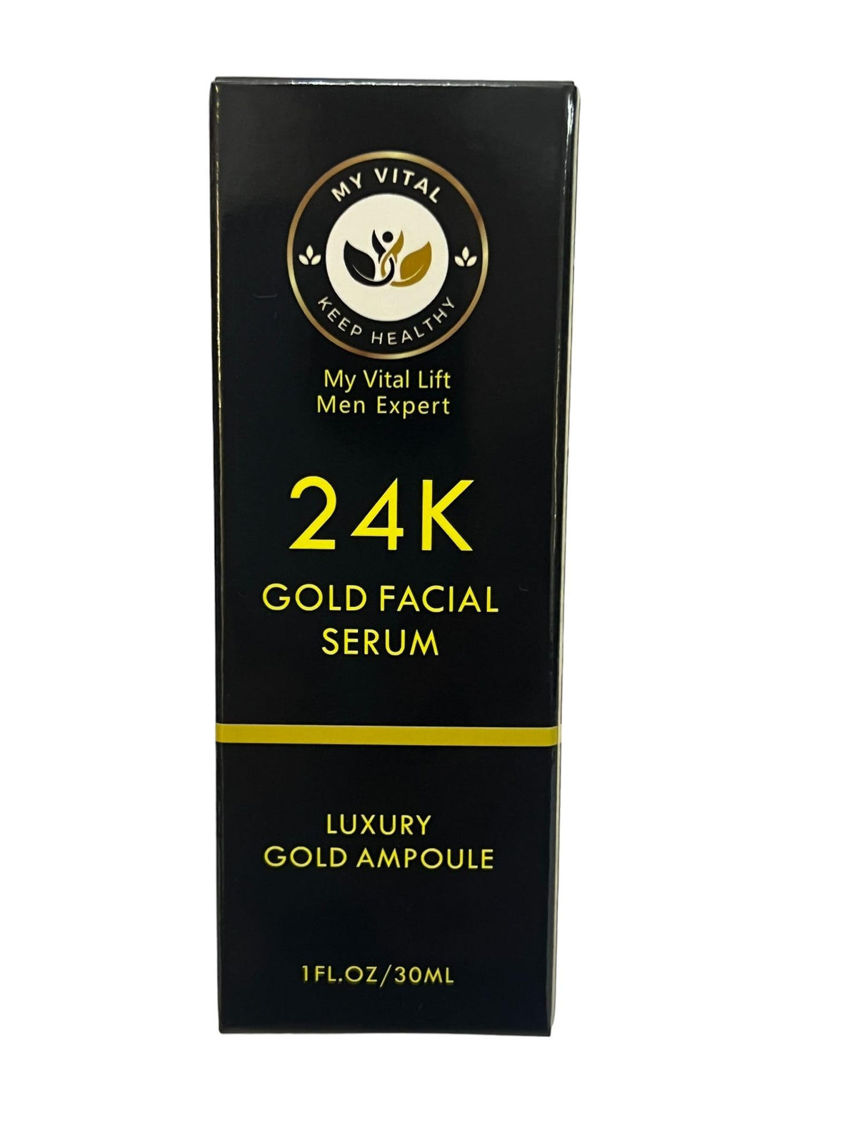 MY VITAL KEEP HEALTHY Hyaluronic Acid Serum 24K Gold 30ml – Luxurious Anti-Aging Essence for Radiant Glow, Firming, Deep Hydration & Wrinkle Smoothing for Youthful Skin – My Vital Keep Healthy