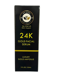 MY VITAL KEEP HEALTHY Hyaluronic Acid Serum 24K Gold 30ml – Luxurious Anti-Aging Essence for Radiant Glow, Firming, Deep Hydration & Wrinkle Smoothing for Youthful Skin – My Vital Keep Healthy