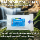 Bob's Best Pure Epsom Salts 500 Grams for Bath or Foot Soak - BP Grade Magnesium Sulphate Supports Muscle Recovery, Reduces Stress & Promotes Relaxation