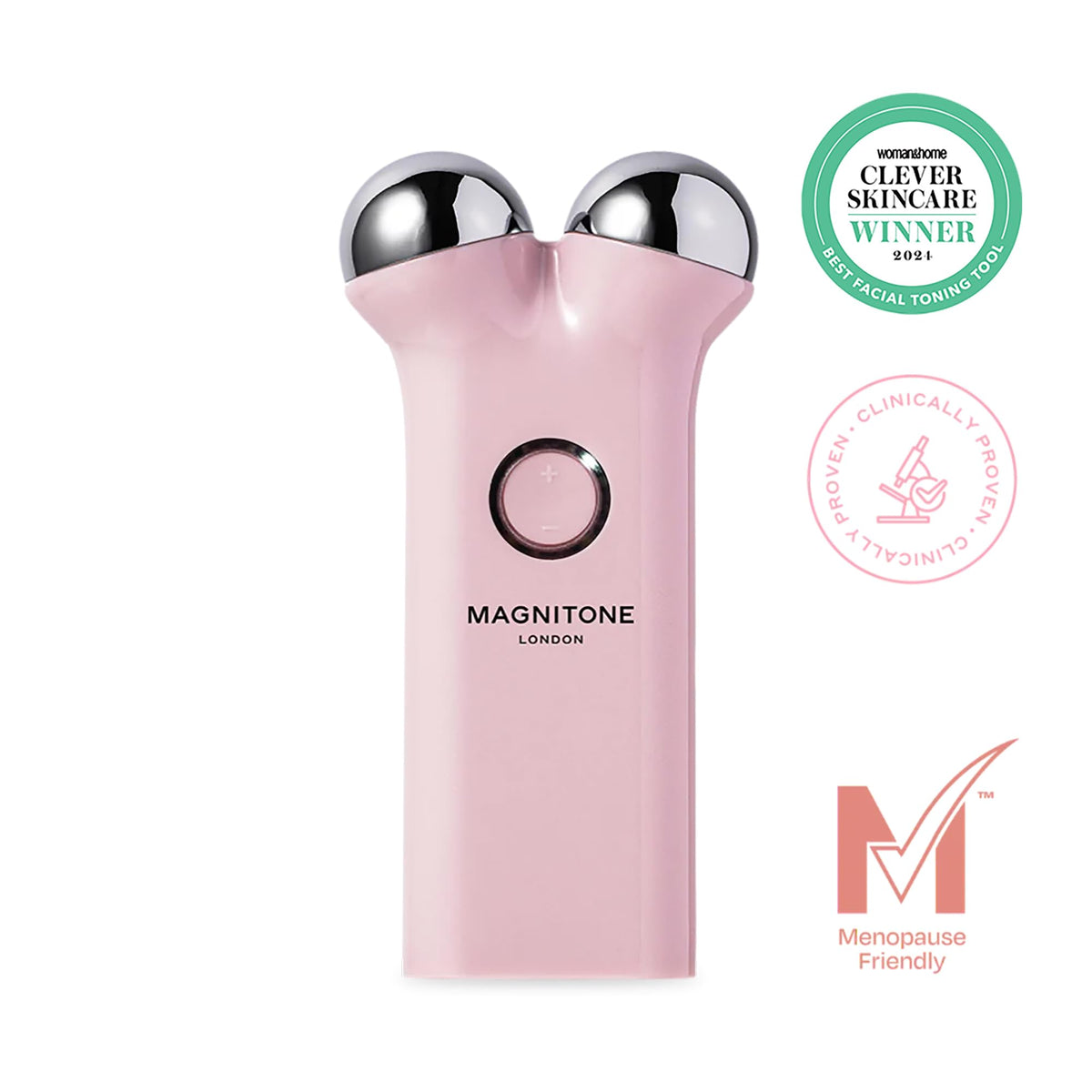 Magnitone MAGNITONE Lift Off Microcurrent Facial Toning Device, Pink, USB Rechargeable, with Prepare + Glide Superconductive Gel 60ml At home face lift (Pink)