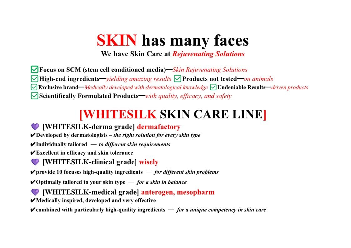 [WHITESILK ㅡmedical grade] Skin Repairing and hydra-vital Rejuvenation Ampoule Serum―([Stem cell + ATP + nano-Hyaluronic + (plant) 9-Exosome) Formula (10ml x 2vials)