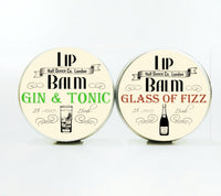 Gin & Tonic and Prosecco Lip Balms by The Prohibition Co. 2 x 15ml Tins