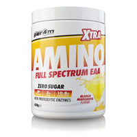 Per4m Amino Xtra | 30 Servings of Full Spectrum EAA with Proteolytic Enzymes | Vegan Friendly | Zero Sugar Amino Acid (Mango Margarita, 420g)
